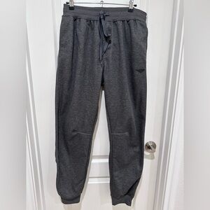 Pony Men's Grey Sweatpants/Joggers Size Medium